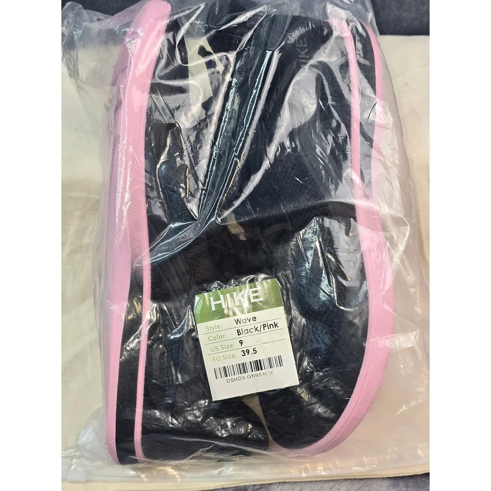 NWT Hike Footwear Wave Sneakers Black Pink Barefoot Minimalist Shoes Womens 9